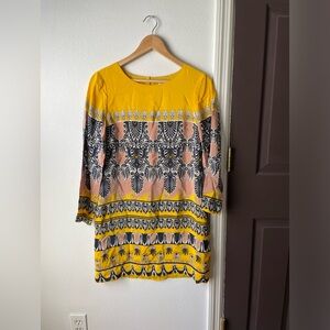 💚clearance 💚 Printed J. Crew yellow dress